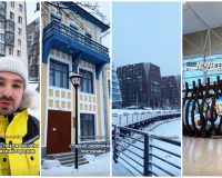 Коллаж фото из видео об Архангельске